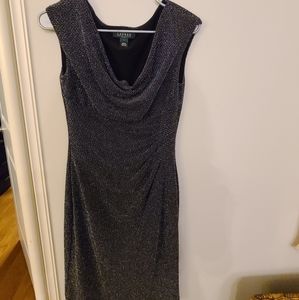 Ralph Lauren Gunmetal Grey Sparkle Dress
